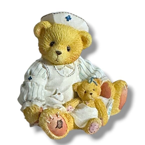 Vintage Nurse Bear Laura Cherished Teddies Baby Bear Patient 1996 Collectible - Picture 16 of 16